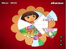 Dora The Explorer Round Puzzle