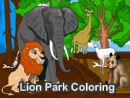 Lion Park Coloring