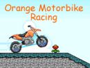 Orange Motorbike Racing