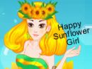 Happy Sunflower Girl