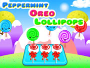 Peppermint Oreo Lollipops