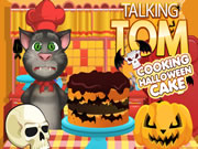 Talking Tom Cooking Halloween Cake