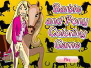 Barbie and Pony