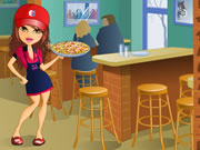 Pretty Pizzeria Waitress