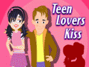 Teen Lovers Kiss