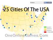 25 Cities Of The USA Topography