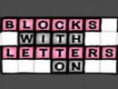 Blocks With Letters On